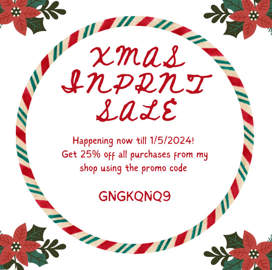 Xmas Inprnt Sale
